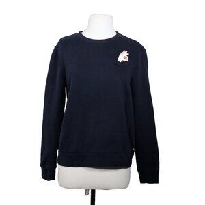 Scotch & Soda Women’s Small Black Pullover Sweatshirt Long Sleeve Graphic Crew